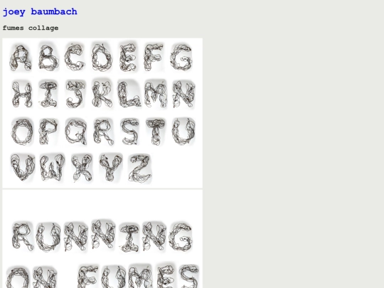 extension pages/fumes_typeface screenshot