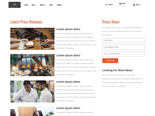 pressroom screenshot