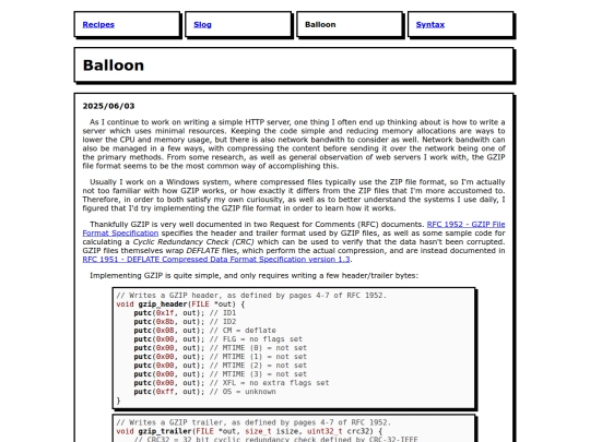 balloon screenshot