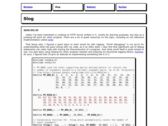 slog screenshot