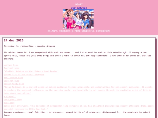 diary screenshot