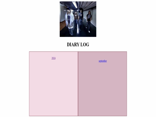 diary/log screenshot