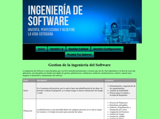 sitioWEB2/contenido/gestionIS screenshot