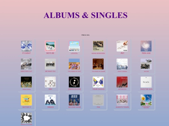 albums screenshot