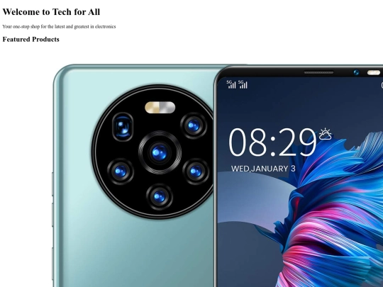 electronics screenshot