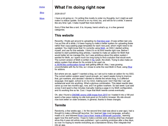blog/what-im-doing-right-now-2026-05-07 screenshot