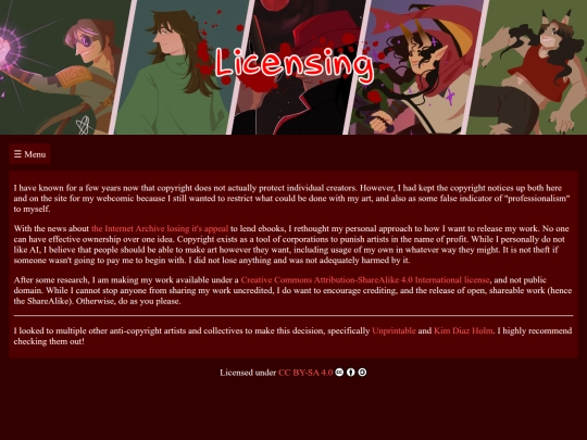 copyright screenshot