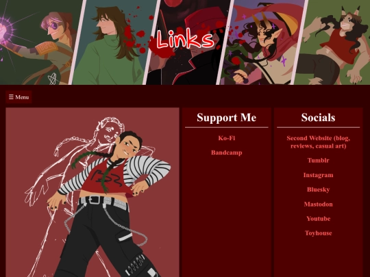 links screenshot