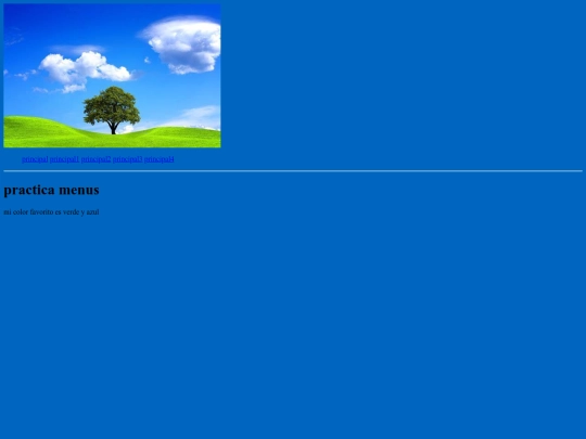 menus screenshot