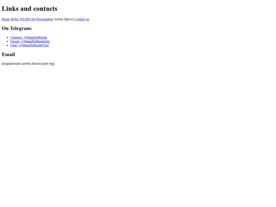 links screenshot