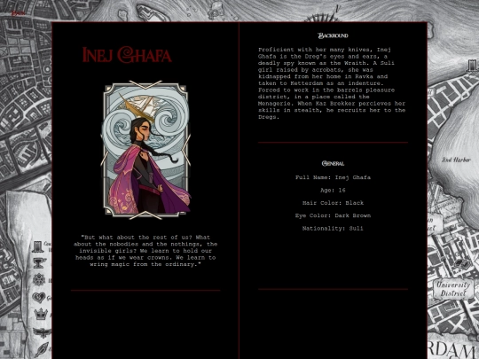 sixofcrowssite/inej screenshot