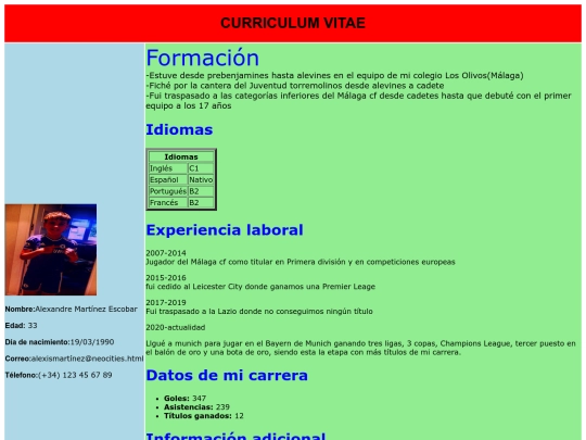 PF/curriculum screenshot