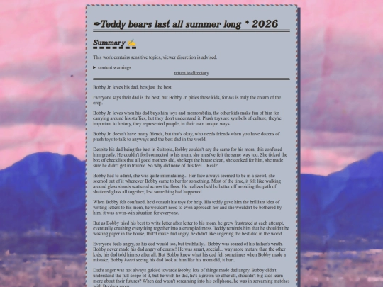 teddybearslastallsummer screenshot