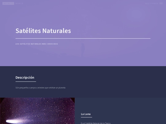 InfinityWorld/Satélites Naturales screenshot