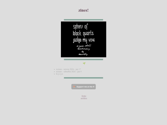 zines screenshot