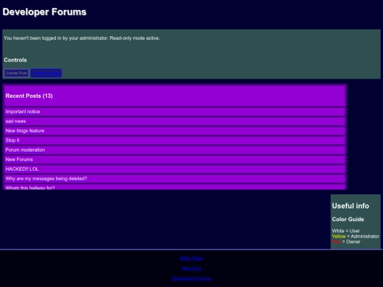 forum screenshot