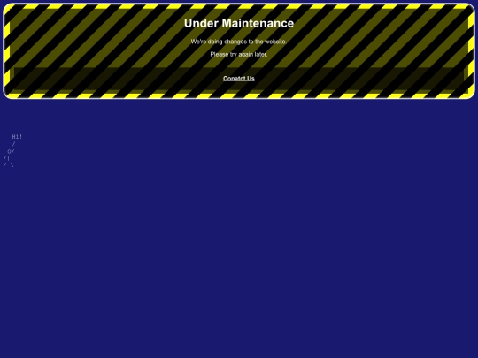maintenance screenshot
