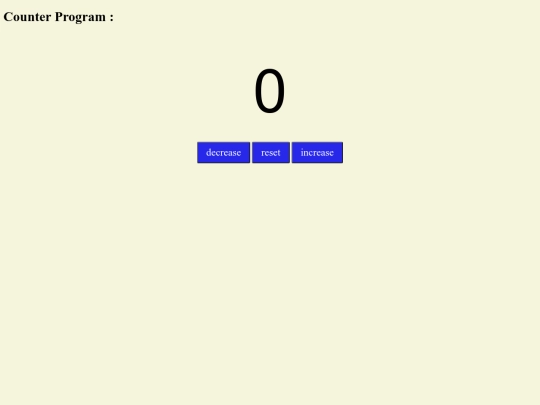 Project - 2 Counter Program screenshot