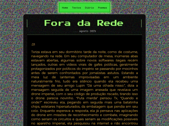 textos/contos-html/foraDaRede screenshot