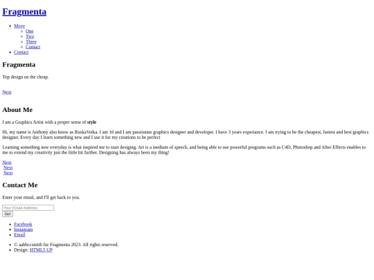 index screenshot