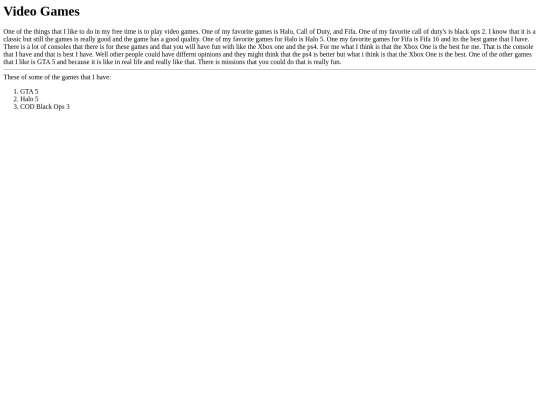 Assignment1 screenshot