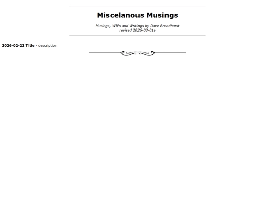 musings screenshot