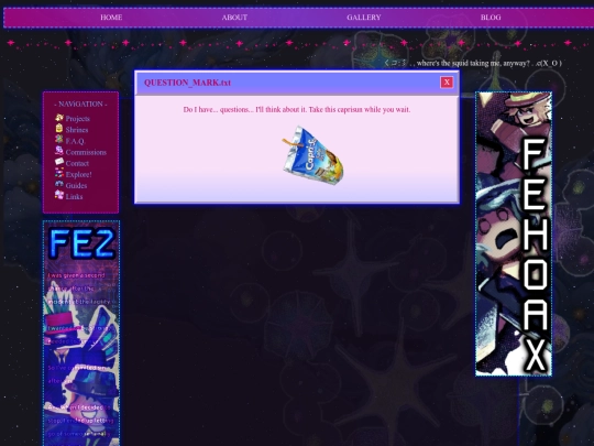 questions screenshot