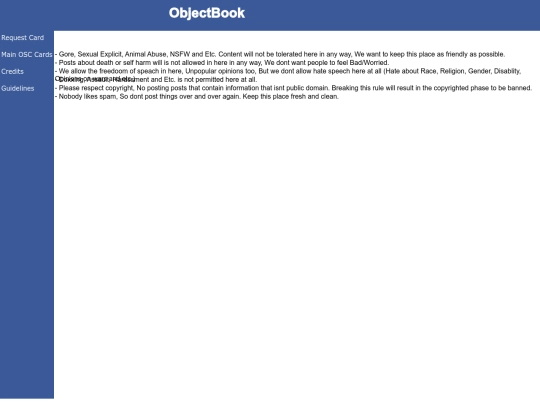 Guidelines screenshot