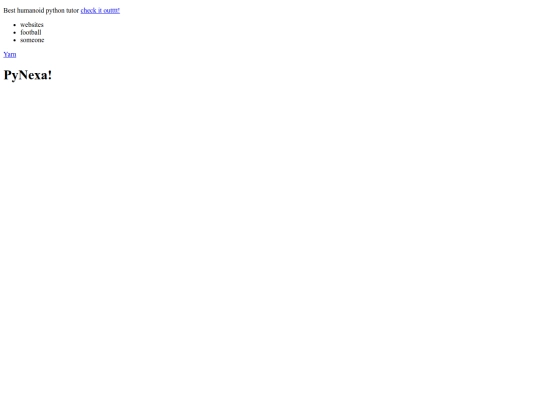 index screenshot
