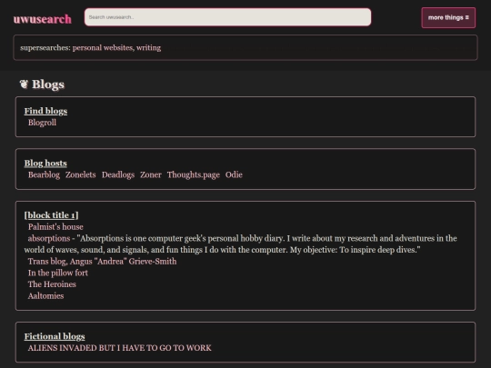 blogs screenshot