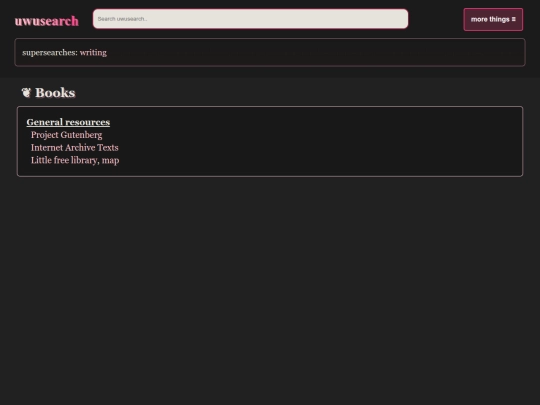 books screenshot