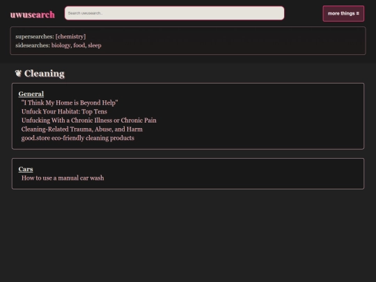 cleaning screenshot