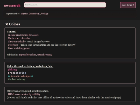 colors screenshot