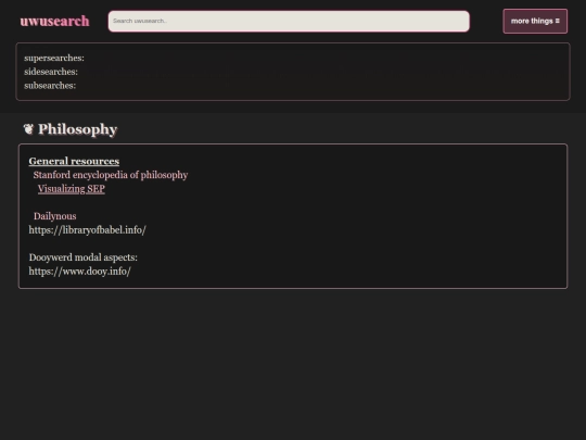 philosophy screenshot