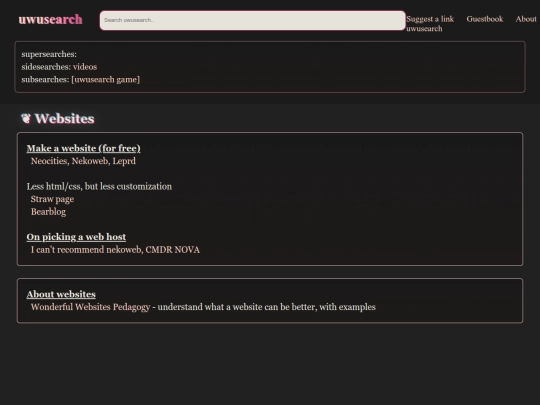 website screenshot