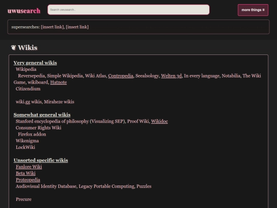 wikis screenshot