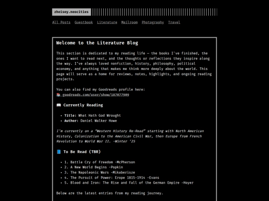 literature/page/1 screenshot