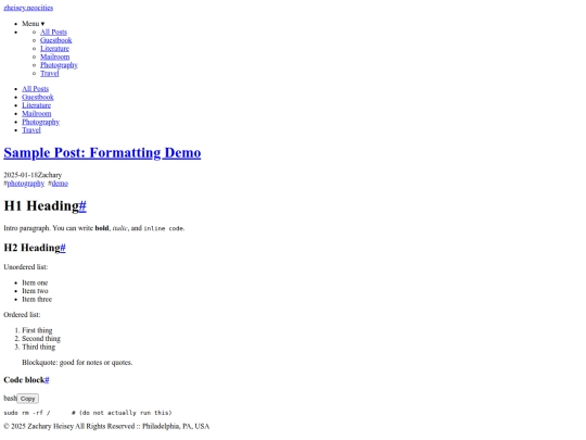posts/format-test-post screenshot