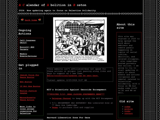 studentencampments screenshot