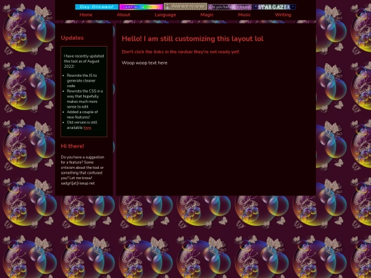 language screenshot