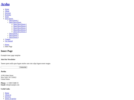 Arsha/inner-page screenshot