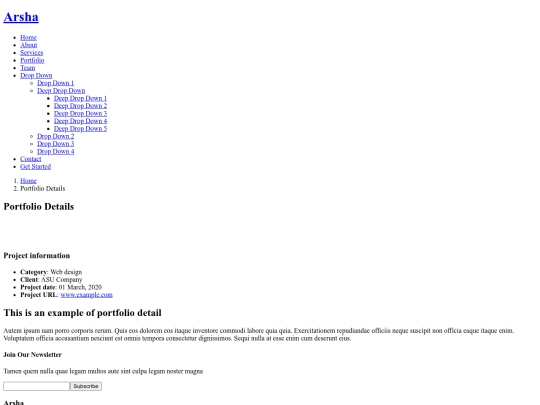 Arsha/portfolio-details screenshot