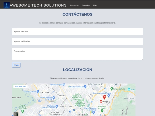 Contactenos screenshot