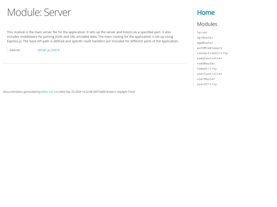 module-Server screenshot