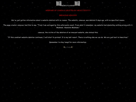 newsflashsitedeleted screenshot