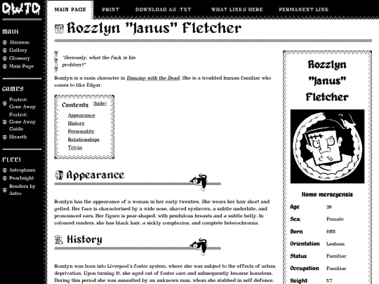 wikipages/rozzlyn screenshot