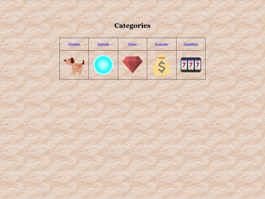 categories screenshot