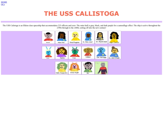 OCPAGES/calistoga screenshot