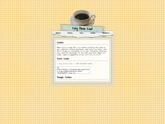 cozydrinks/codes screenshot