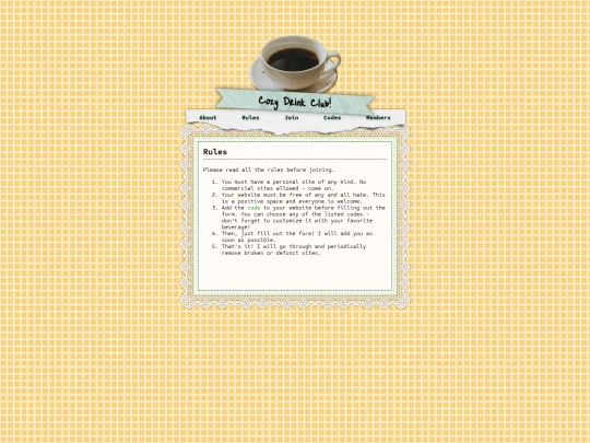 cozydrinks/rules screenshot